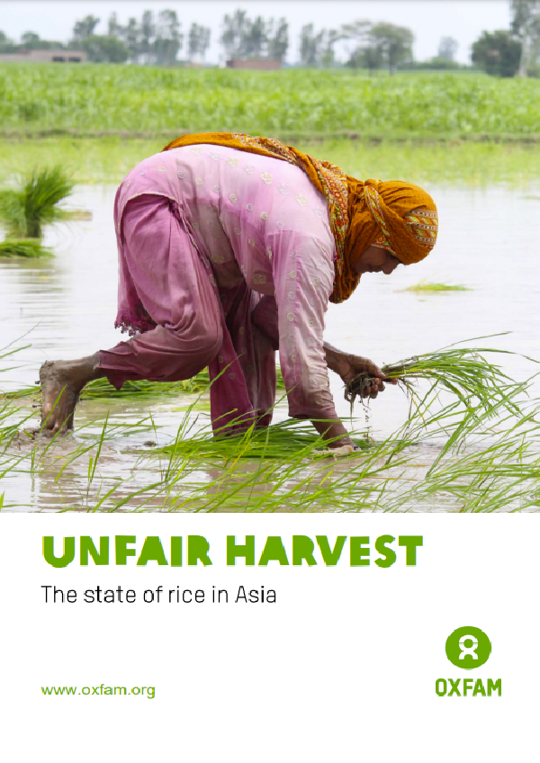 Unfair harvest : the state of rice in Asia