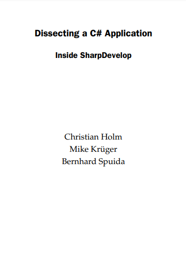 Dissecting a C# Application