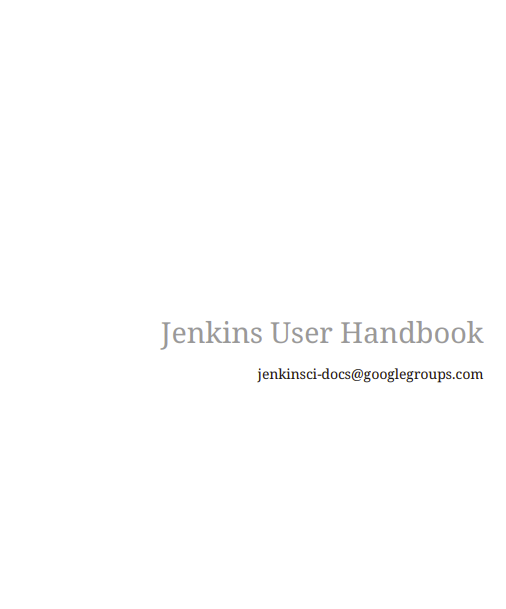 Jenkins User Handbook