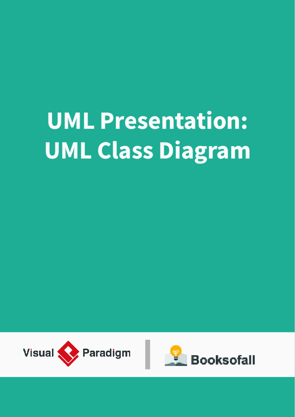 UML Presentation: UML Class Diagram