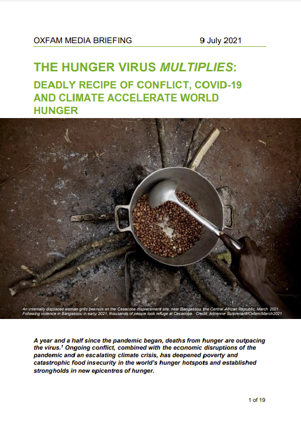 The hunger virus multiplies: deadly recipe of conflict, Covid-19 and climate accelerate world hunger