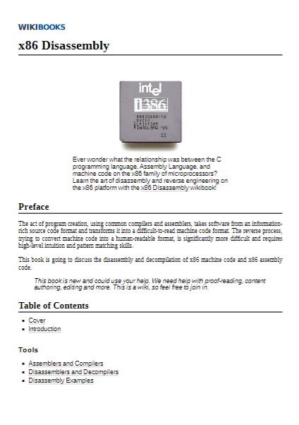 x86 Disassembly
