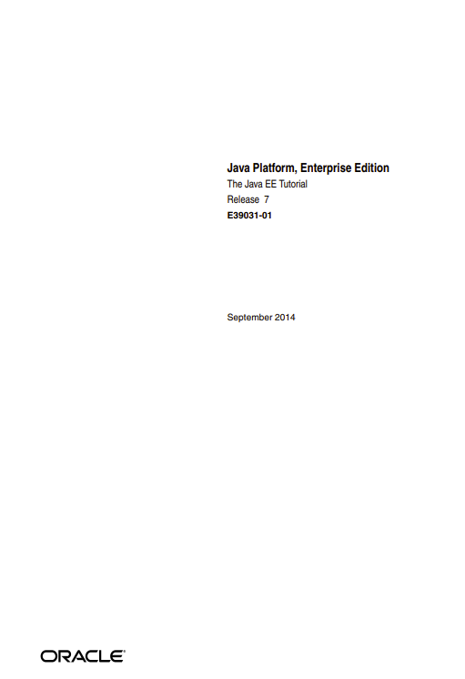 The Java EE7 Tutorial