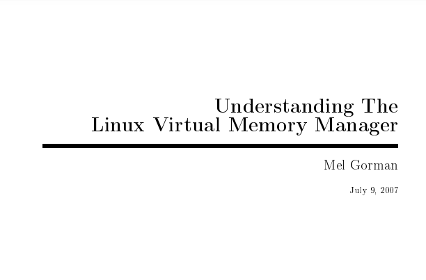 Understanding the Linux Virtual Memory Manager
