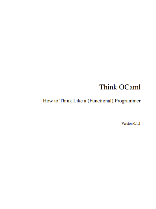 Think OCaml