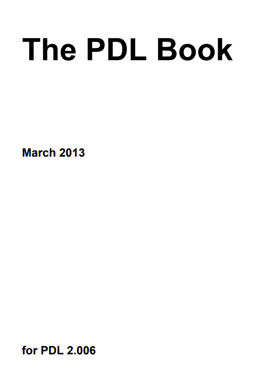 The PDL Book