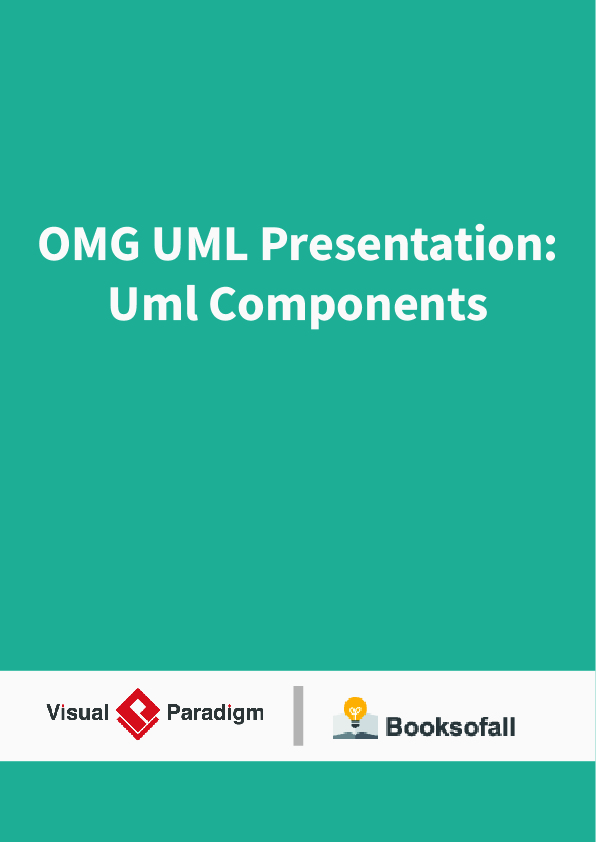 OMG UML Presentation: Uml Components