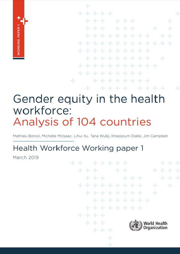 Gender equity in the health workforce: Analysis of 104 countries