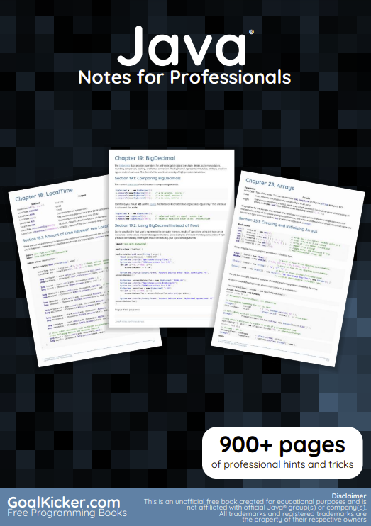 Java Notes for Professionals