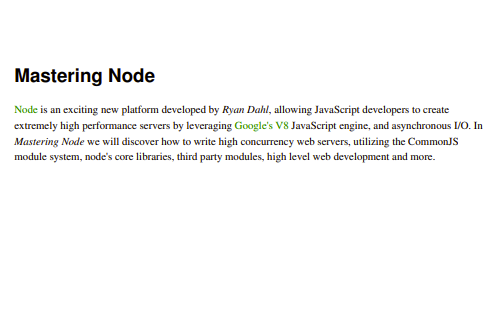 Mastering Node
