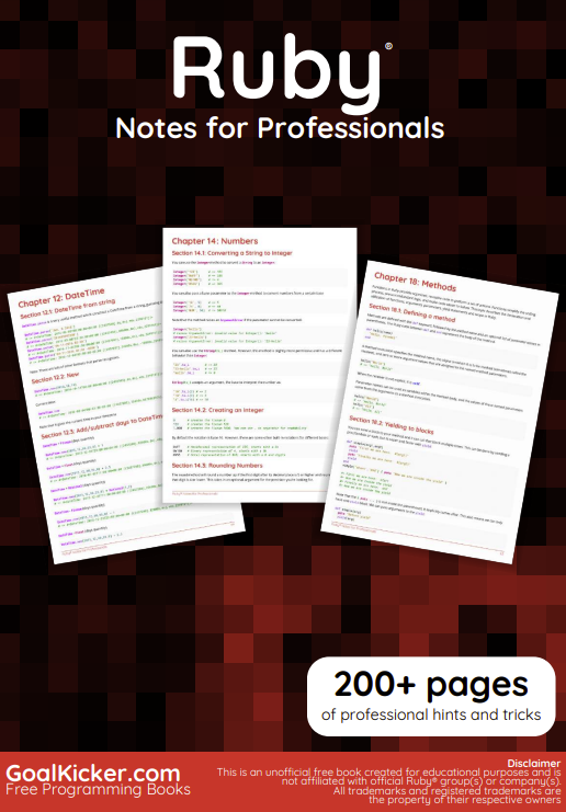 Ruby Notes for Professionals