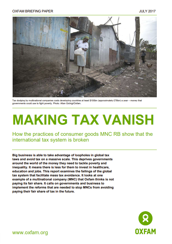 Making Tax Vanish