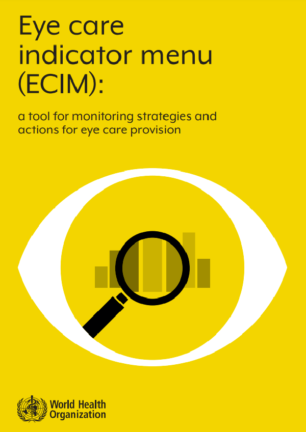 Eye care indicator menu