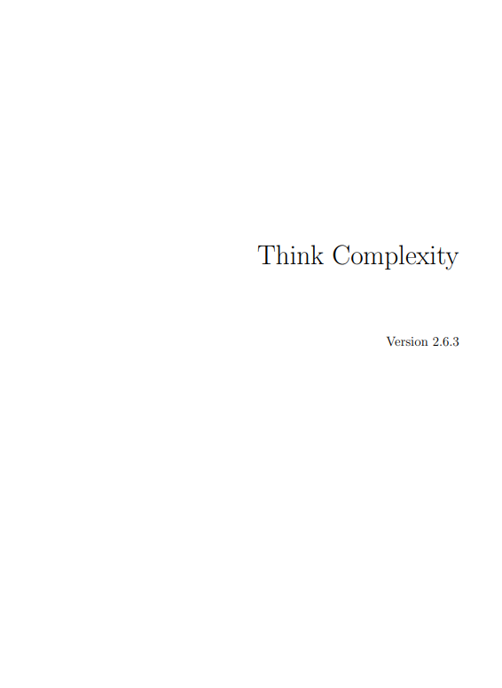 Think Complexity