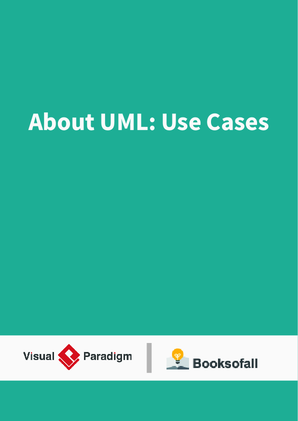 About UML: Use Cases