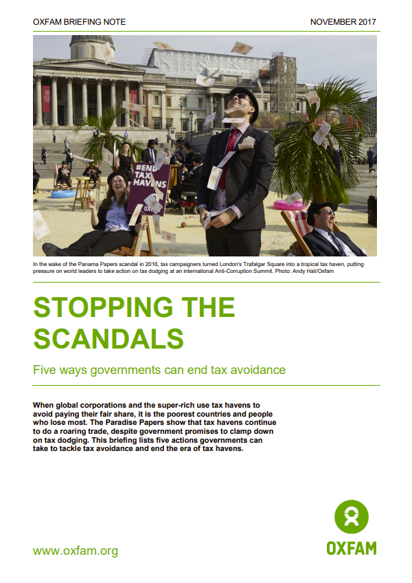 Stopping the Scandals: five ways governments can end tax avoidance