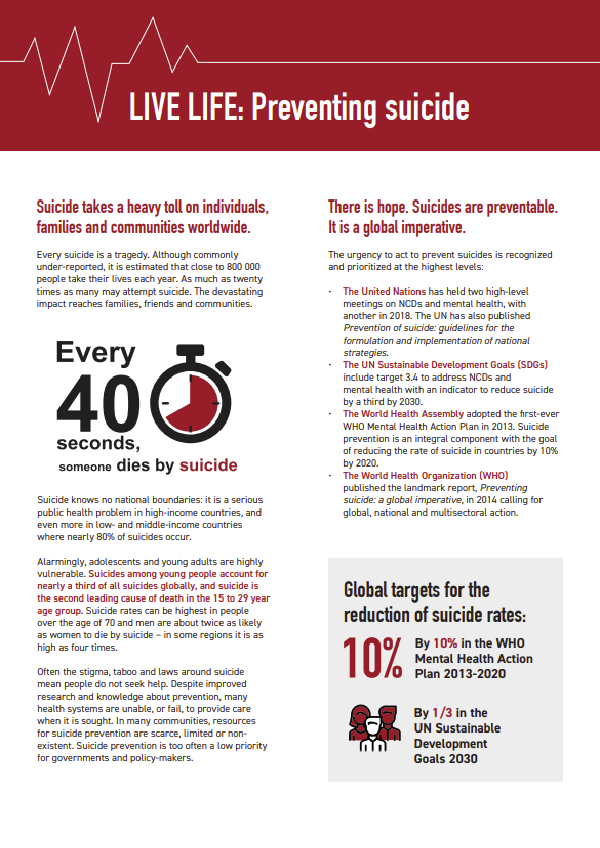 LIVE LIFE: Preventing suicide
