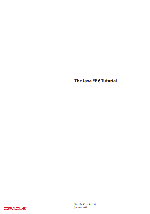 The Java EE6 Tutorial