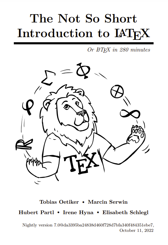 The Not So Short Introduction to LaTeX