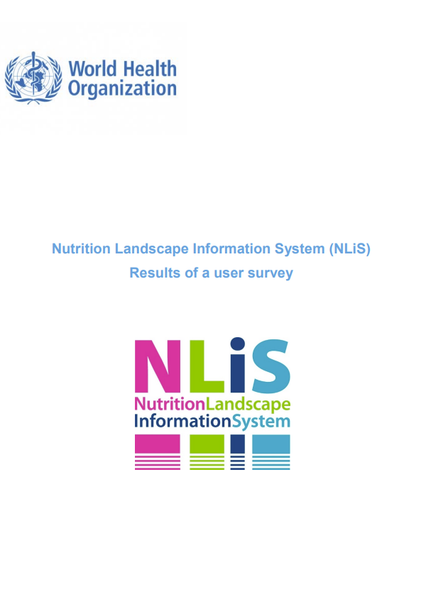 Nutrition Landscape Information System (NLiS): results of a user survey