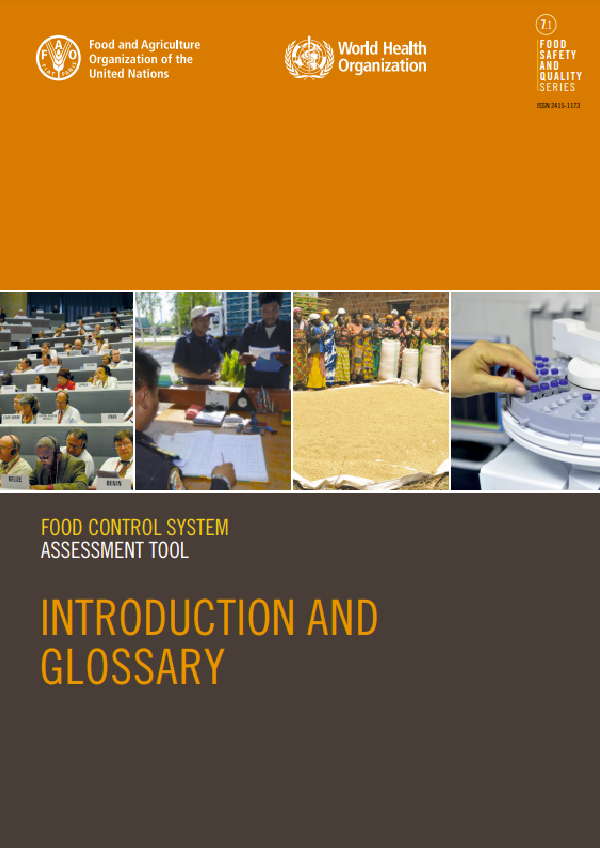 Food control system assessment tool: introduction and glossary