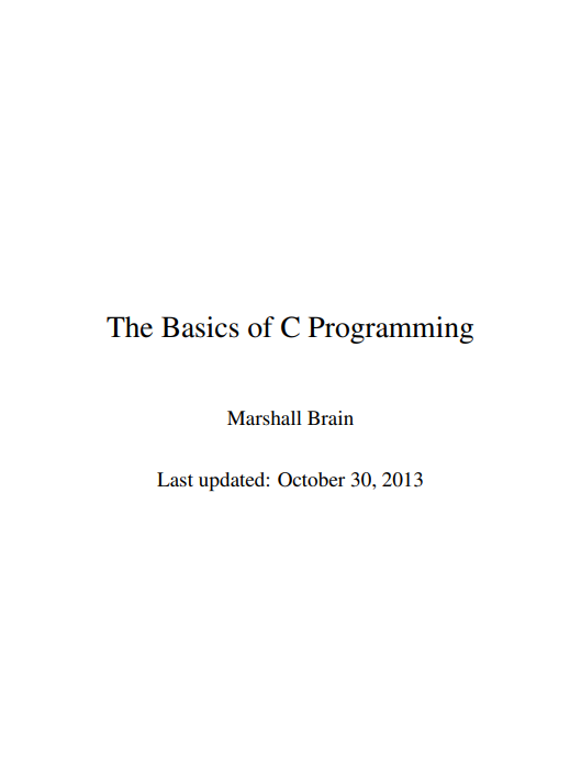 The Basics of C Programming