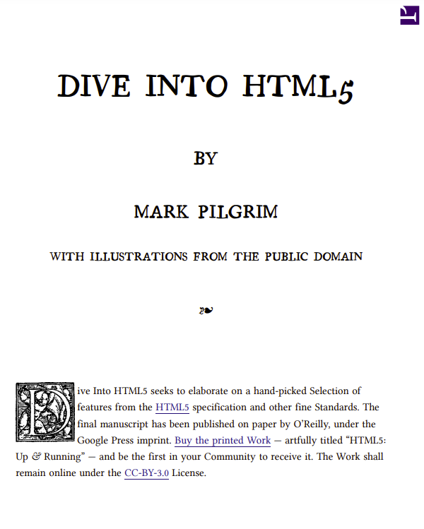 Dive Into HTML5