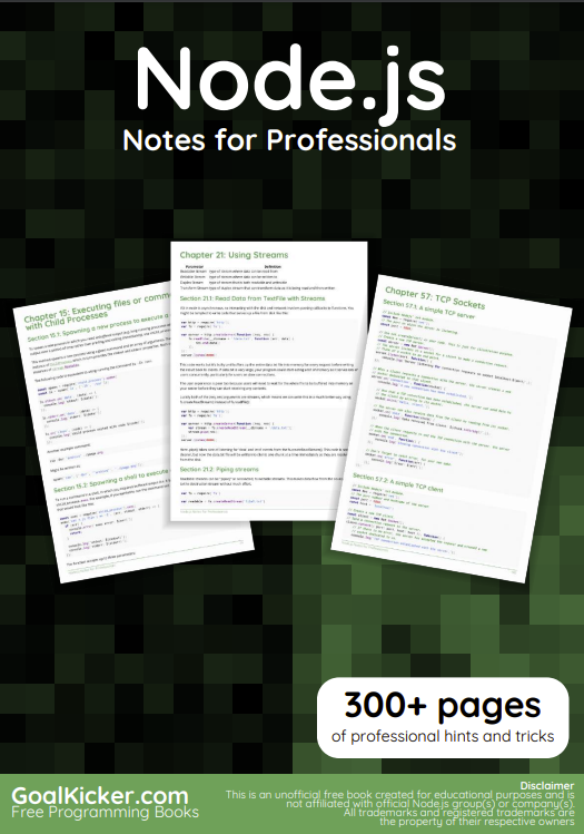 Node.js Notes for Professionals
