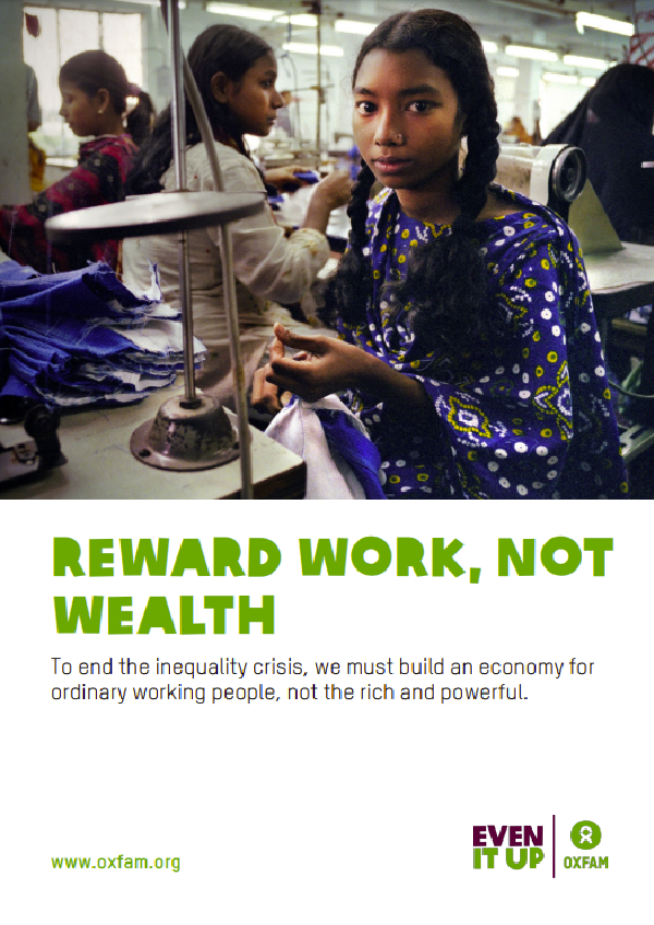 Reward work, not wealth