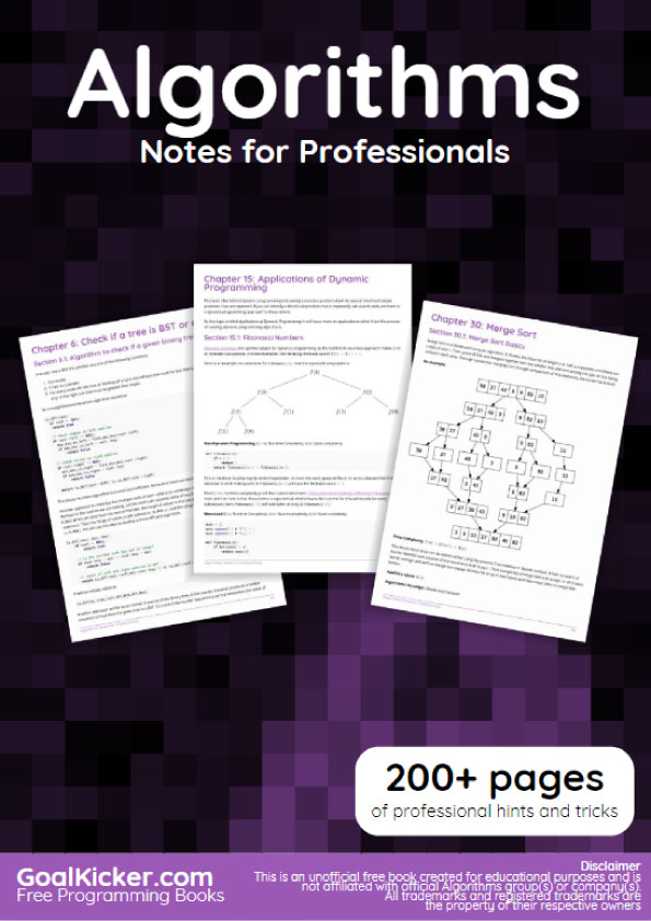 Algorithms – Notes for Professionals