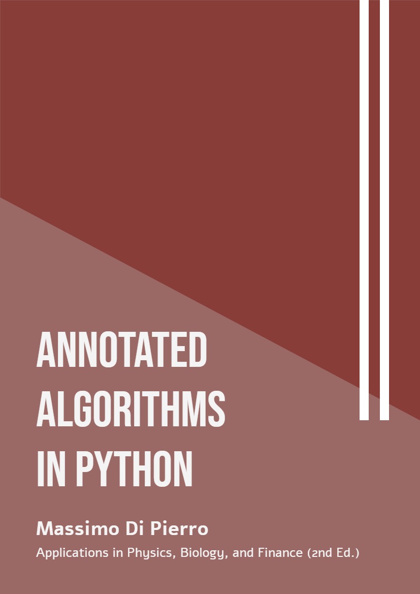 Annotated Algorithms in Python: Applications in Physics, Biology, and Finance