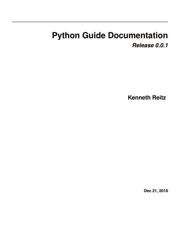 Hitchhiker’s Guide to Python!