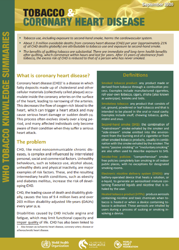 Tobacco and coronary heart disease