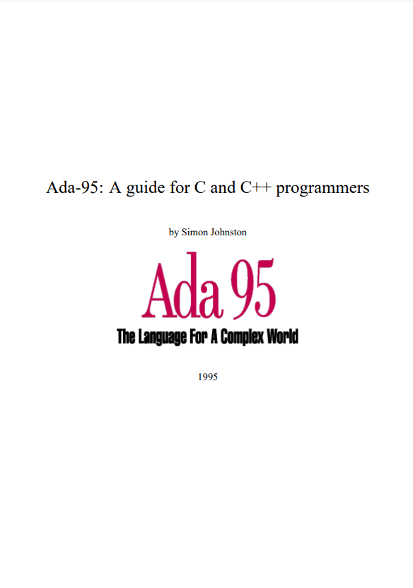 Ada-95: A guide for C and C++ programmers