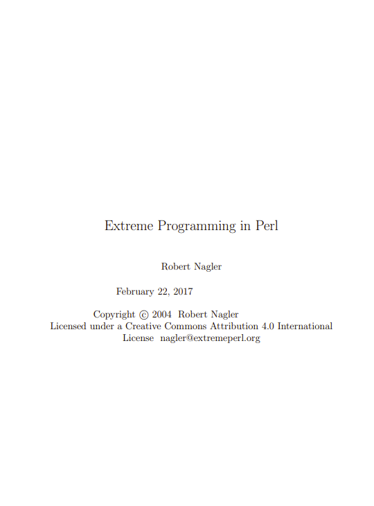 Extreme Perl