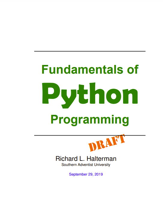 Fundamentals of Python Programming