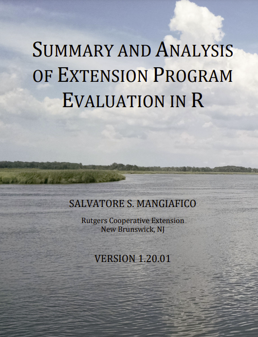 Summary and Analysis of Extension Program Evaluation in R