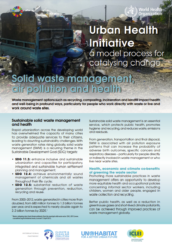 Solid waste management, air pollution and health