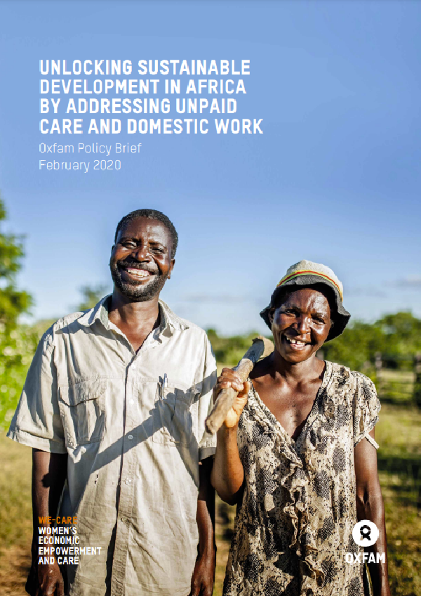 Unlocking sustainable development in Africa by addressing unpaid care and domestic work