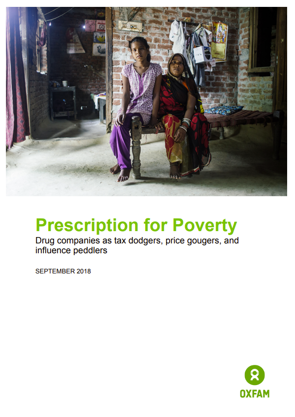 Prescription for poverty: Drug companies as tax dodgers, price gougers, and influence peddlers