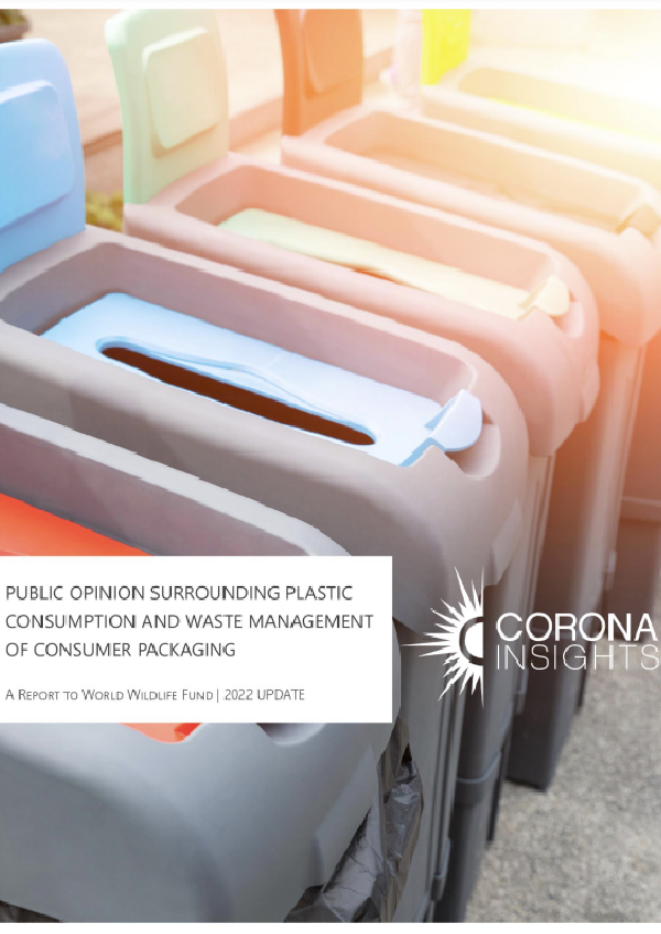 Public Opinion Surrounding Plastic Consumption and Waste Management of Consumer Packaging: 2022 Update