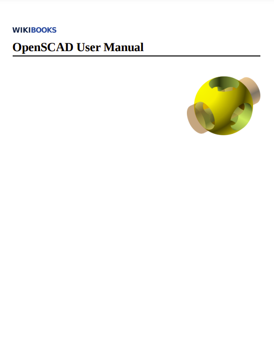OpenSCAD User Manual