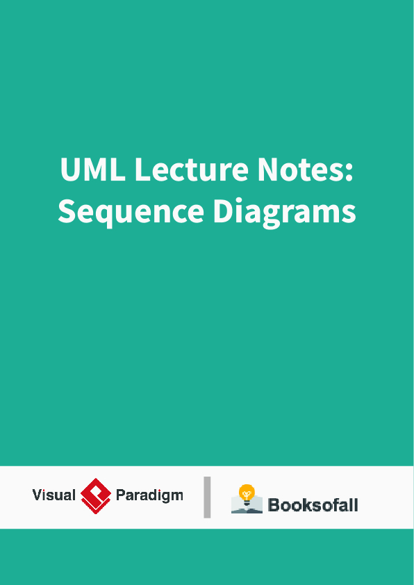 UML Lecture Notes: Sequence Diagrams