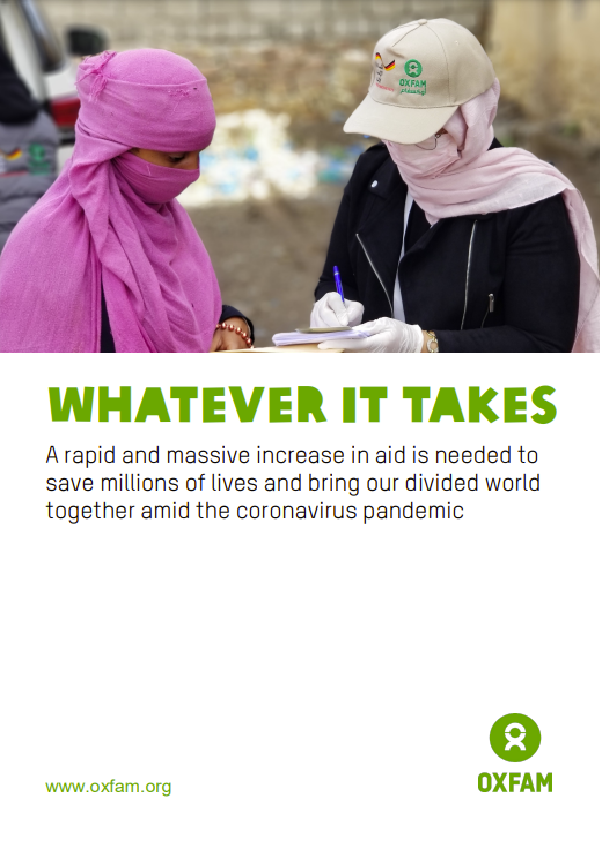 Whatever it takes: aid and the coronavirus pandemic