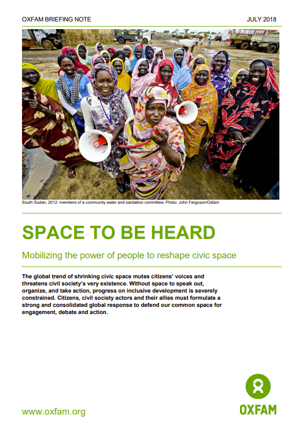 Space to be heard: Mobilizing the power of people to reshape civic space