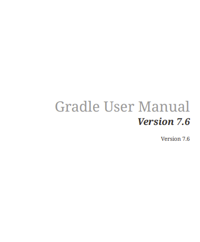 Gradle User Guide