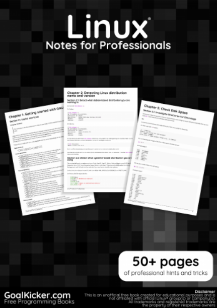 Linux commands Notes for Professionals