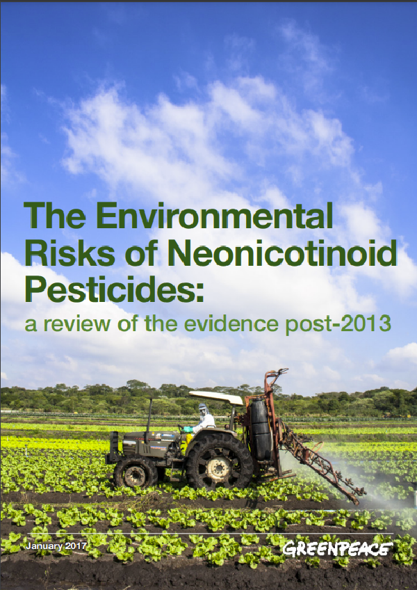The Environmental Risks of Neonicotinoid Pesticides