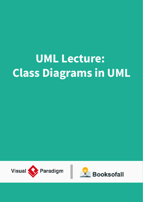 UML Lecture: Class Diagrams in UML