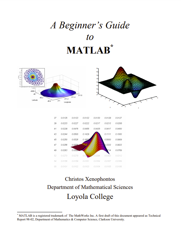 A Beginner’s Guide to Matlab